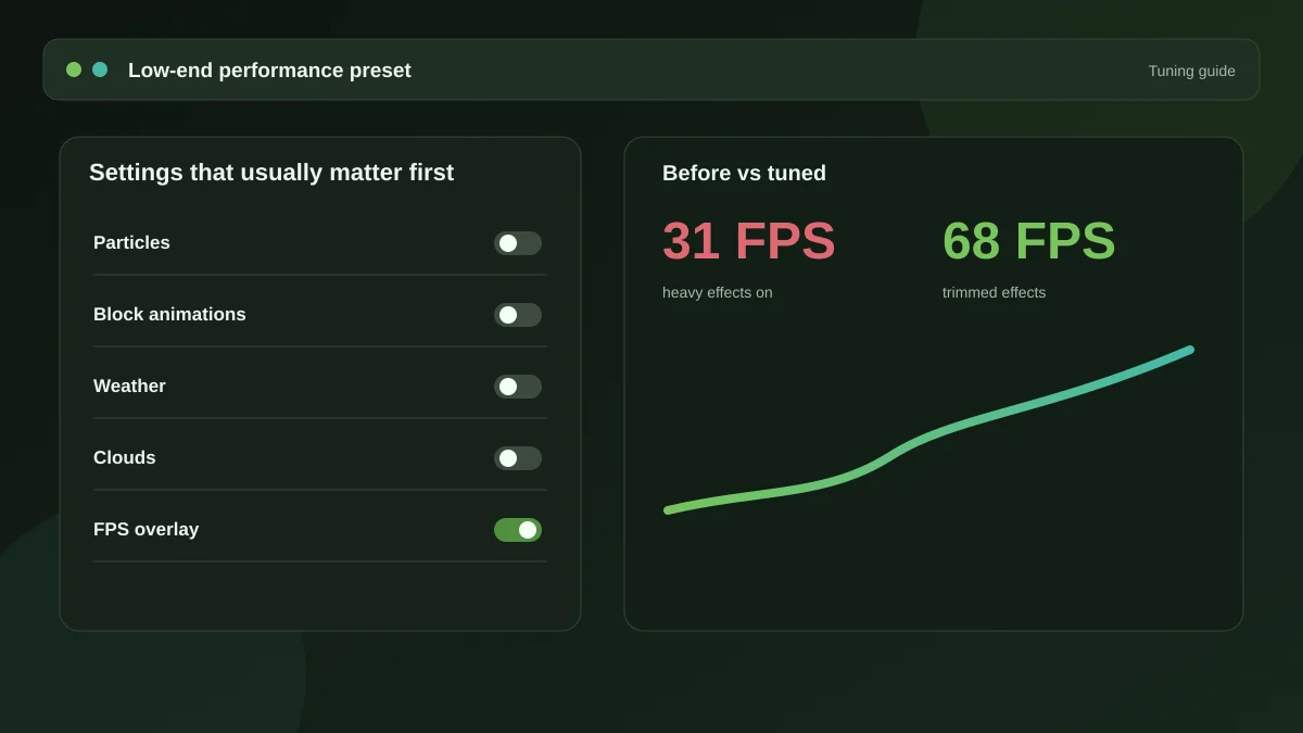 Best Sodium Extra settings for a low-end PC